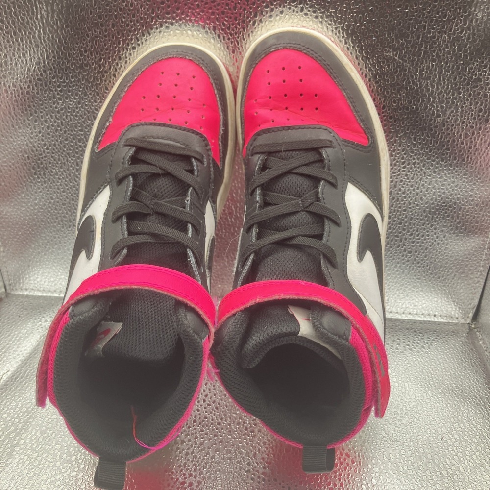 Nike Unisex Kids US 3 High Top Colorblock Sneakers Lace-Up Strap - Picture 7 of 12